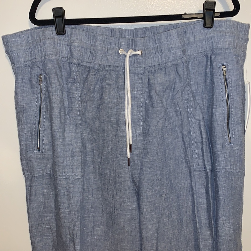 NWT Athleta Plus size Cabo Linen Jogger - Picture 6 of 11